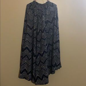 Polyester flowing skirts